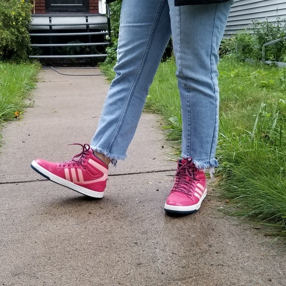 [Adidas] pink high top - Picture 1 of 3